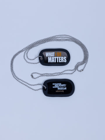 “What I Do Matters” Dog Tag Necklace
