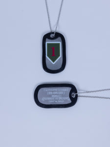 1st Infantry Dog Tag