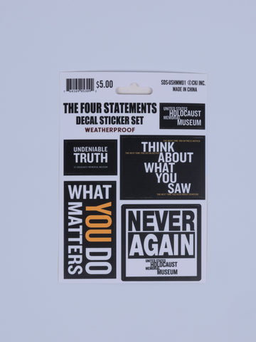 Museum Statements Decal Sheet